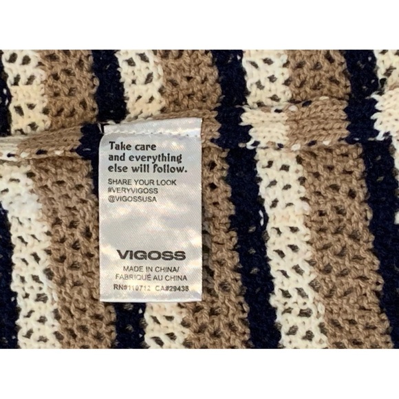 NWT Vigoss Womens MED Crochet Pointelle Knit Cardigan Sweater Cottagecore Boho - Picture 10 of 12